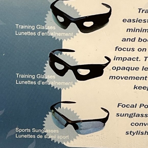 COPY - GOLF 360° FOCAL POINT Training Glasses New in Package Bonus Sunglasses - Picture 6 of 8